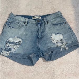 DISTRESSED PACSUN JEAN SHORTS
